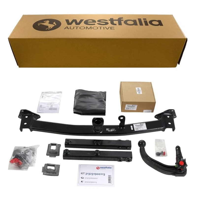 Westfalia Detachable Towbar for Mercedes A-Class (W169) (Mod09/2004-06/2012) and B-Class (W245) (03/2005-11/2011) - Includes 13-pin Vehicle-specific Wiring Kit