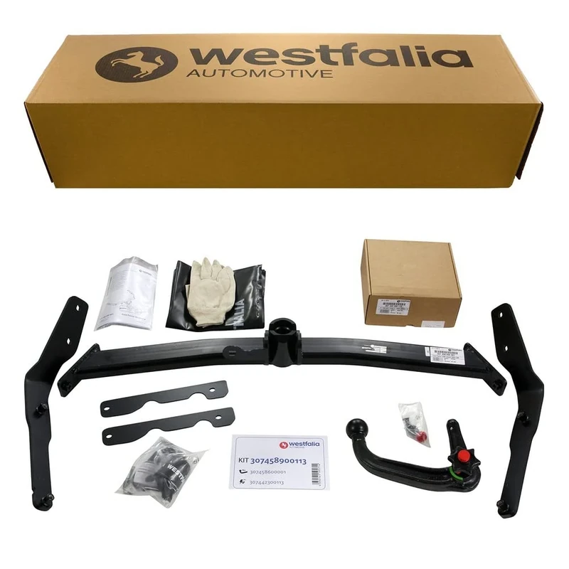 Westfalia Detachable Towbar for Ford Focus Estate (04/2011-08/2018) - Only for Vehicles Without Trailer Preparation - Includes 13-pin Vehicle-specific Wiring Kit