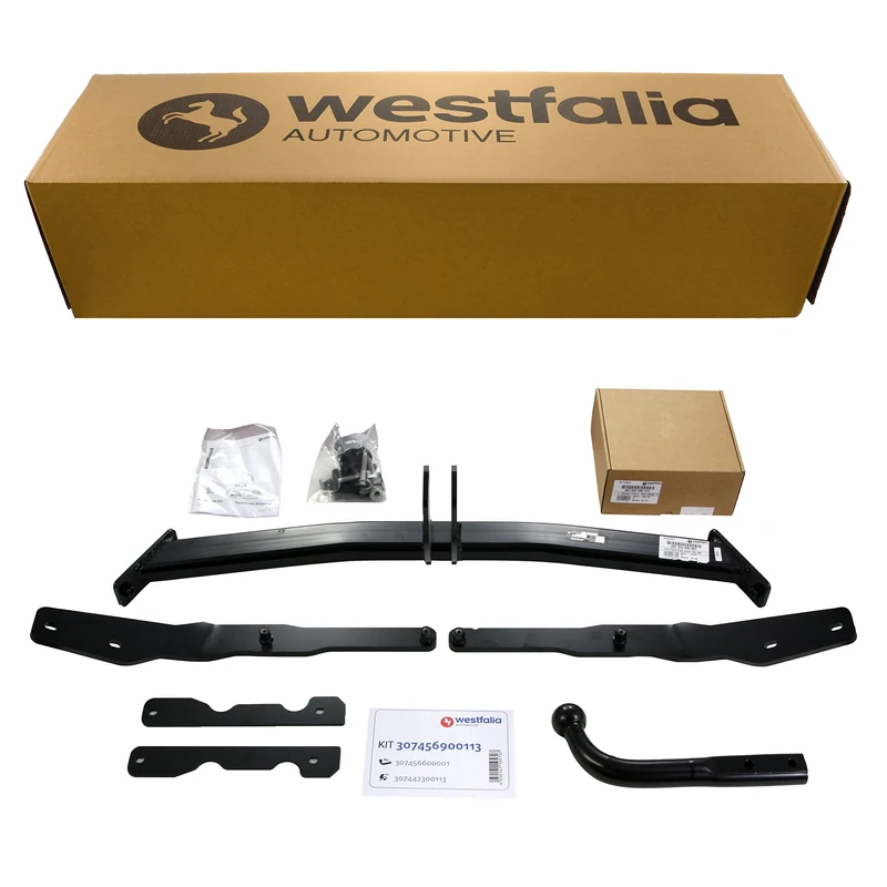 Westfalia Fixed Towbar for Ford Focus Turnier (04/2011-08/2018) - Only for Vehicles Without Trailer Preparation - Includes 13-pin Vehicle-specific Wiring Kit