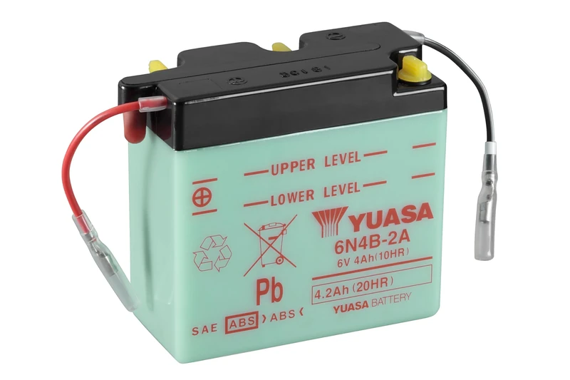 YUASA BATTERY 6N4B-2A open without acid - Image 1