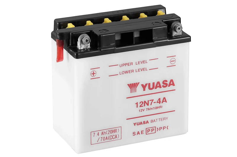 YUASA BATTERY 12N7-4A open without acid