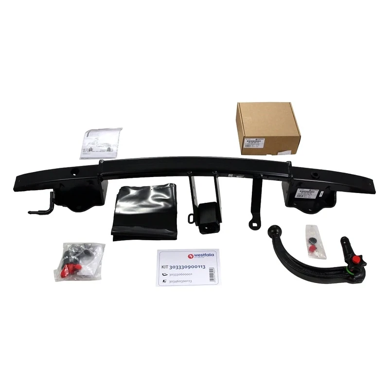 Westfalia Detachable Towbar for BMW 3er Touring (E91) (12/2014-06/2012) and BMW 3er Limousine (E90) (02/2004-12/2011) - Includes 13-pin Vehicle-specific Wiring Kit