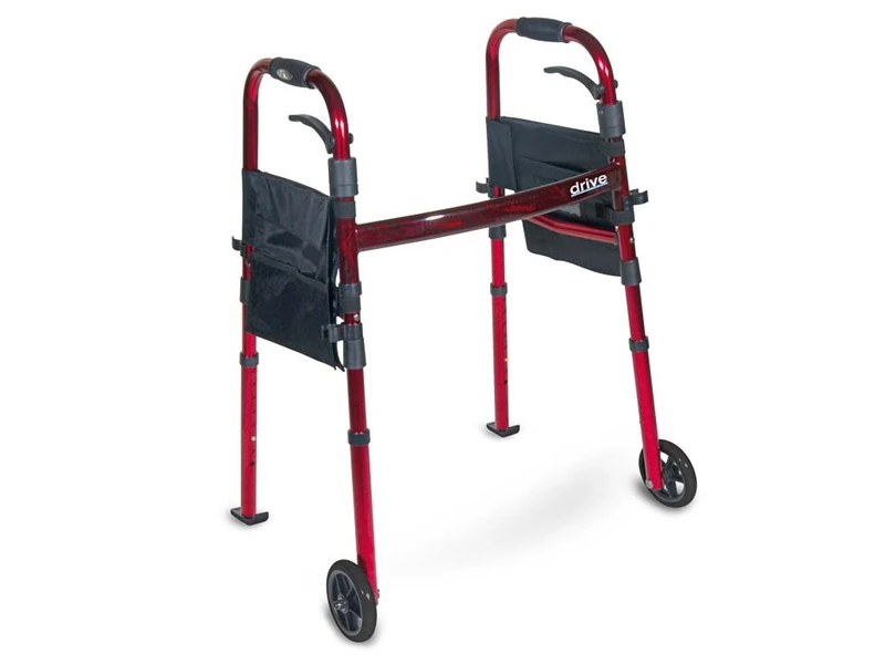 Drive Devilbiss Ready Set Go' Wheeled Travel Walker with Carry Bag