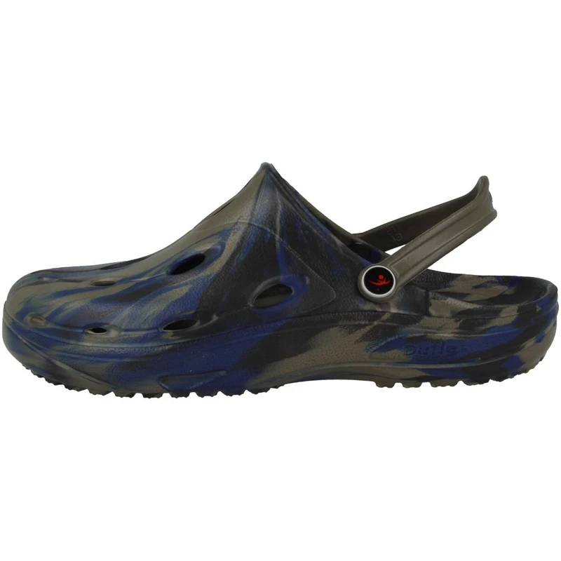 Chung Shi Unisex Dux Clogs, Khaki/Navy/Black, 5 UK - Image 1