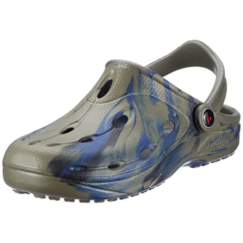 Chung Shi Unisex Dux Clogs, Khaki/Navy/Black, 11 UK