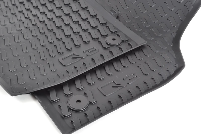 Audi 8U1061501041 Rubber Front Floor Mat, 87cm x 55cm x 3.5cm, Black, Pack of 2