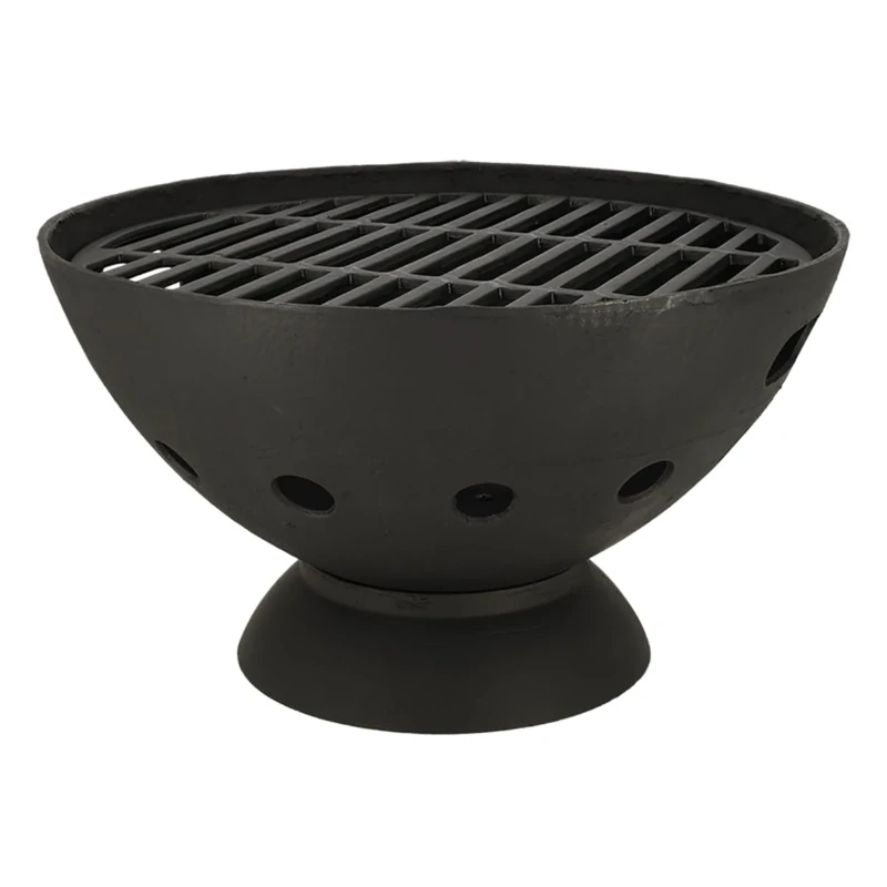 Esschert GT37 55cm 50 x 26 x 6cm Cast-Iron BBQ Round - Black