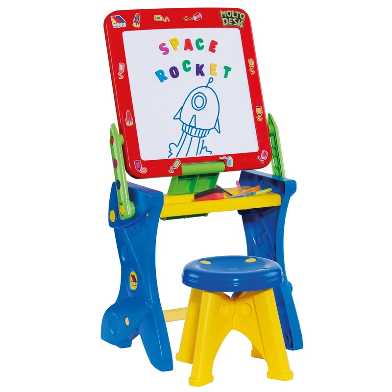 Molto "Magnetic Studio" Painting Board and Desk (Red/Blue)