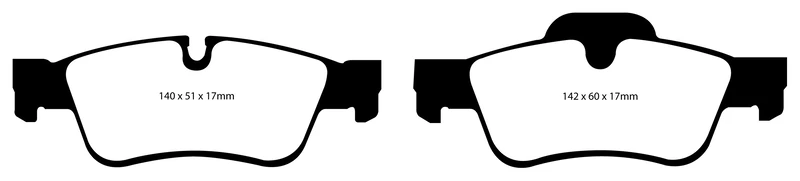 EBC Brakes DP1593 Blackstuff Brake Pads