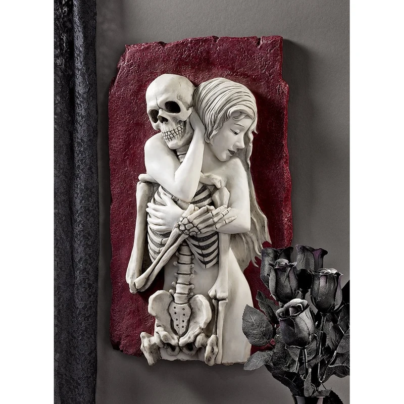 Design Toscano Flesh and Bone Skeleton Wall Sculpture