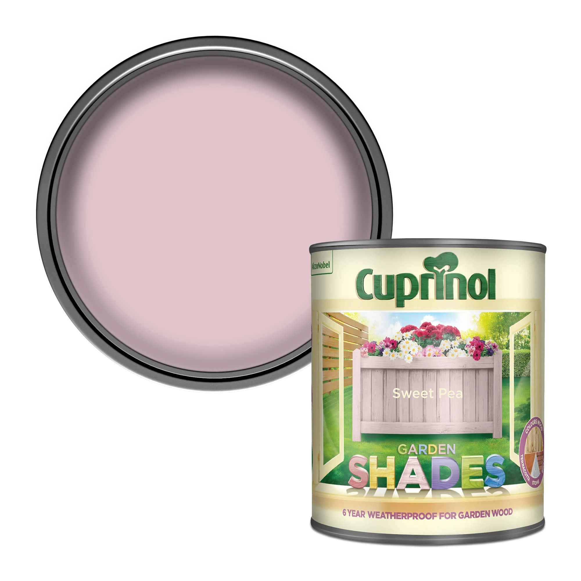 Cuprinol Garden Shades Exterior Woodcare, Sweet Pea, 1 Litre