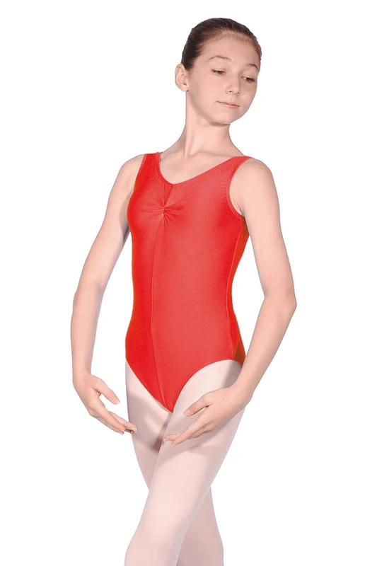 Roch Valley Sheree Red Nylon/Lycra Leotard for Girls Age 7-8