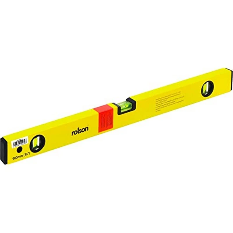 Rolson 54465 Alloy Spirit Level, 900 mm,Yellow - Image 1