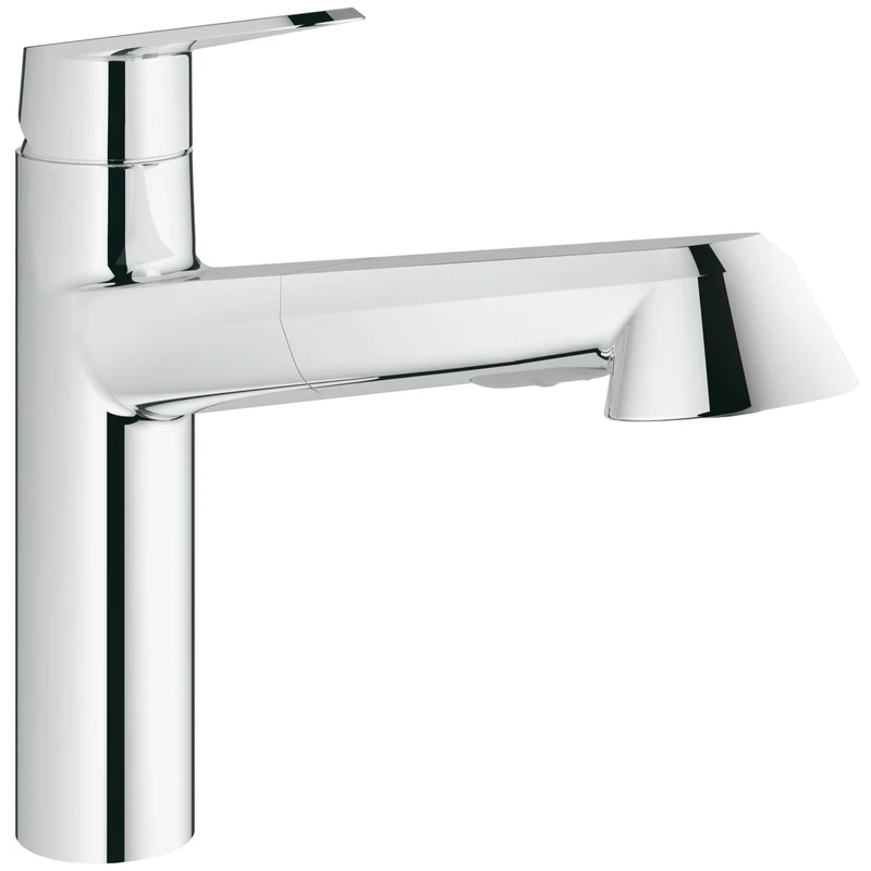 GROHE 32257002 Eurodisc Cosmopolitan Kitchen Tap (100 Degree Swivel Range and Pull-Down Shower Head)