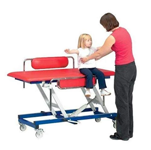 Homecraft Paediatric Changing Table, Electric Pediatric Table with Hand Switch Control and Retractable Wheels, Electric - UK Plug