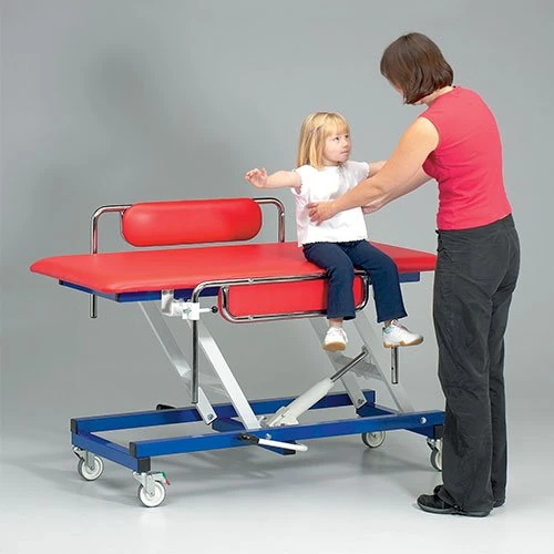 Homecraft Paediatric Changing Table, Electric Pediatric Table with Hand Switch Control and Retractable Wheels, Hydraulic