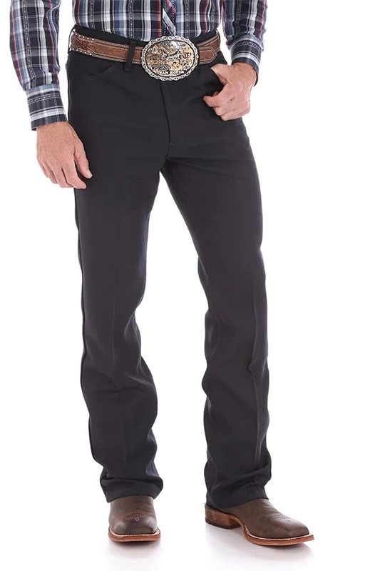 Wrangler Men's Wrancher Dress Jean Jeans, Navy, 35W / 30L