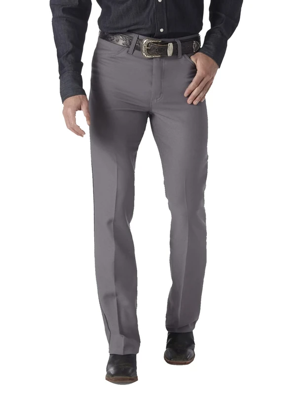 Wrangler Men's Wrancher Dress Jean, Medium Gray, 40W / 29L