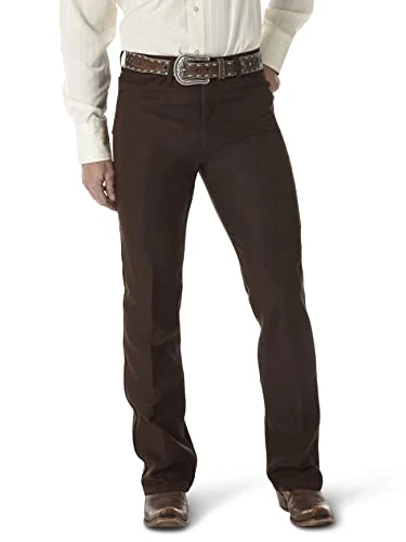 Wrangler Men's Wrancher Dress Jean, Brown, 32W / 31L