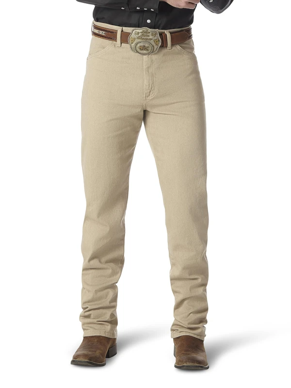 Wrangler Men's Wrancher Dress Jean, Brown, 34W x 31L