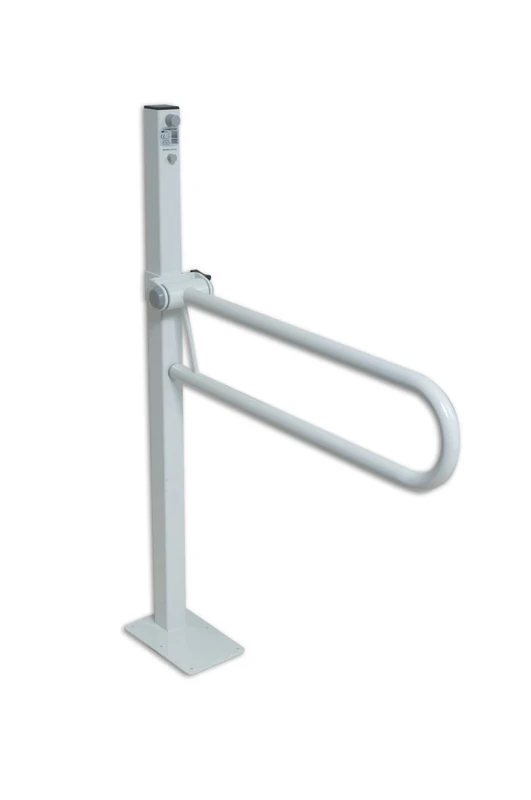 NRS Healthcare Standard Floor Fixed Folding Support Rail - 55 cm, Length
