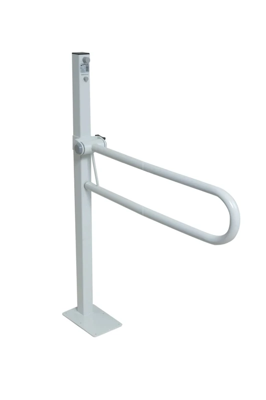 NRS Healthcare Standard Floor Fixed Folding Support Rail - 76 cm Length
