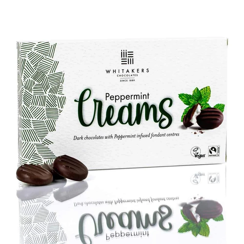 Whitakers Peppermint Creams 150g x 1 - Fairtrade, Vegan