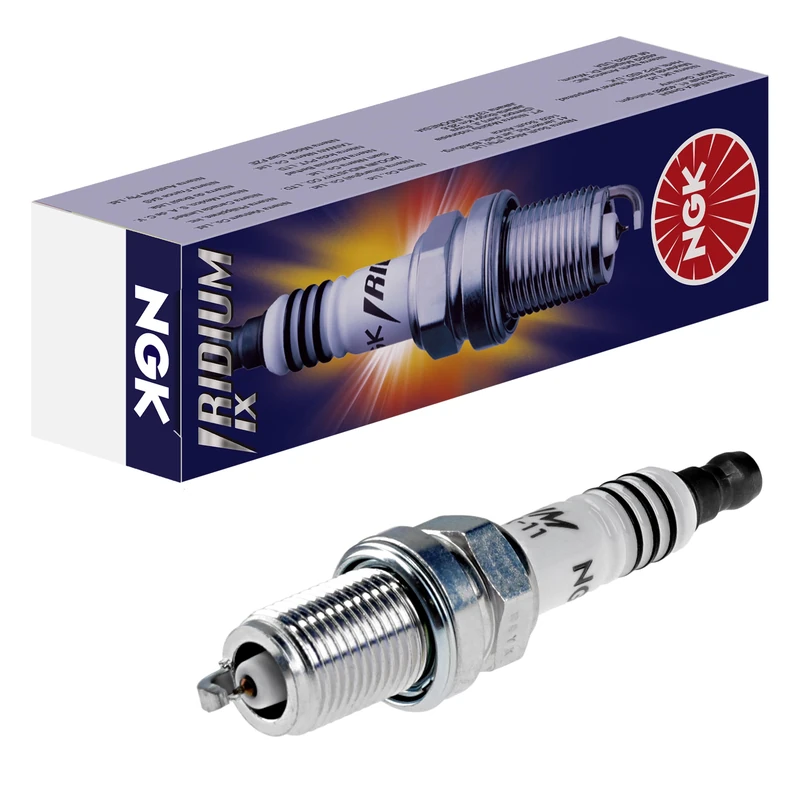 NGK Pack of 4 Motorcycle Spark Plugs No BKR7EIX, Threaded Top, Per 4