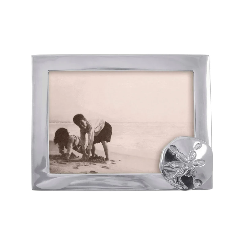 MARIPOSA 1569 Sand Dollar Frame, 5" x 7", Silver