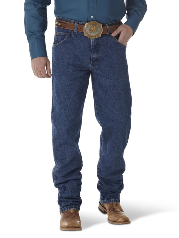 Wrangler Men's Cowboy Cut Relaxed Fit Jean, Stonewashed, 33W x 38L - Image 1