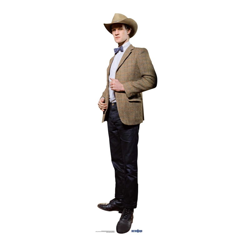Star Cutouts Cut Out of The 11th Doctor Matt Smith Cowboy Stetson lifesize cardboard cut out