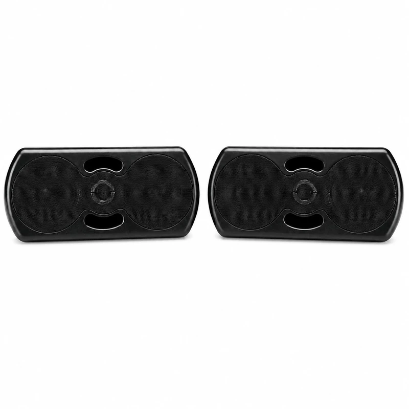 Sinustec 13938 UB-5000 Speaker, Black, Set of 2