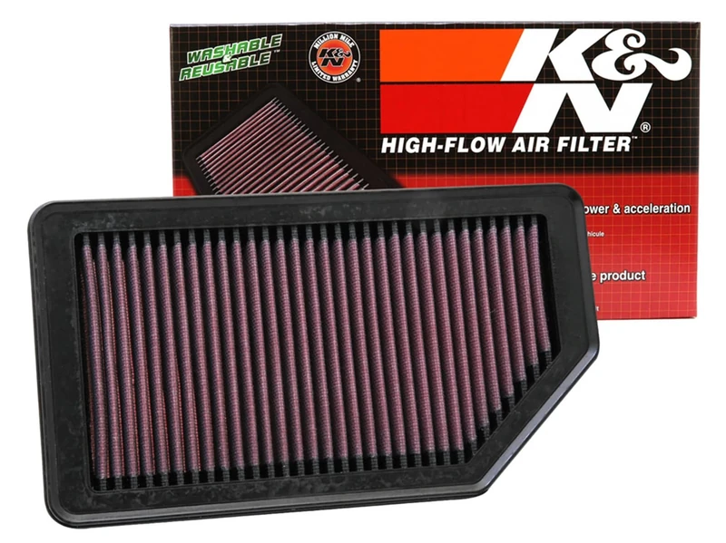 K&N Engine Air Filter: Reusable, Clean Every 75,000 Miles, Washable, Premium, Replacement Car Air Filter: Compatible with 2011-2019 Kia/Hyundai L4 (Soul, Rio, Rio III, Rio5, Accent, Veloster), 33-2472
