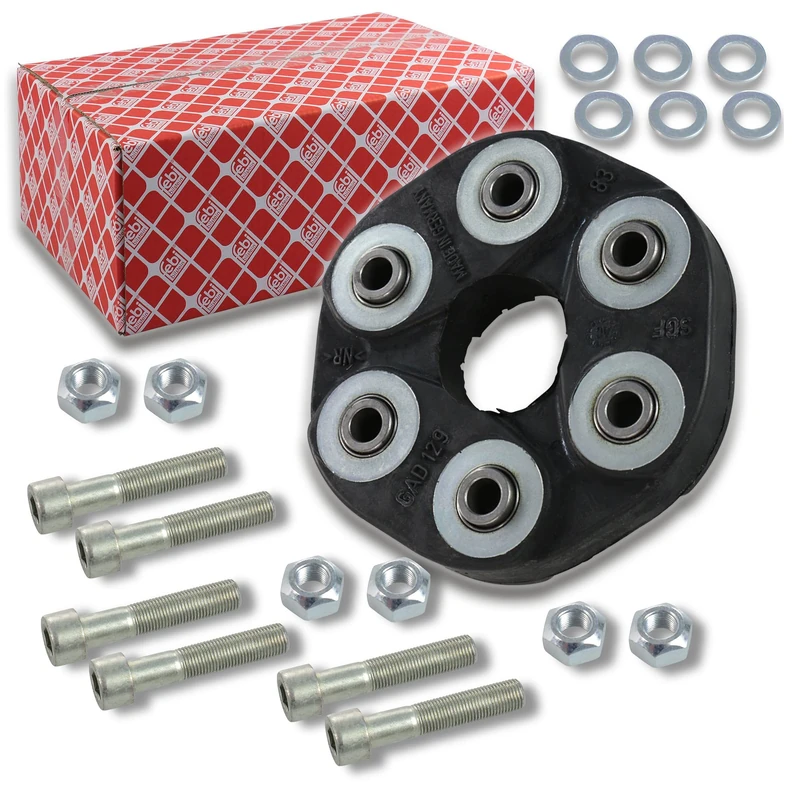 febi bilstein 03909 Flexible Coupling Kit for propshaft, pack of one