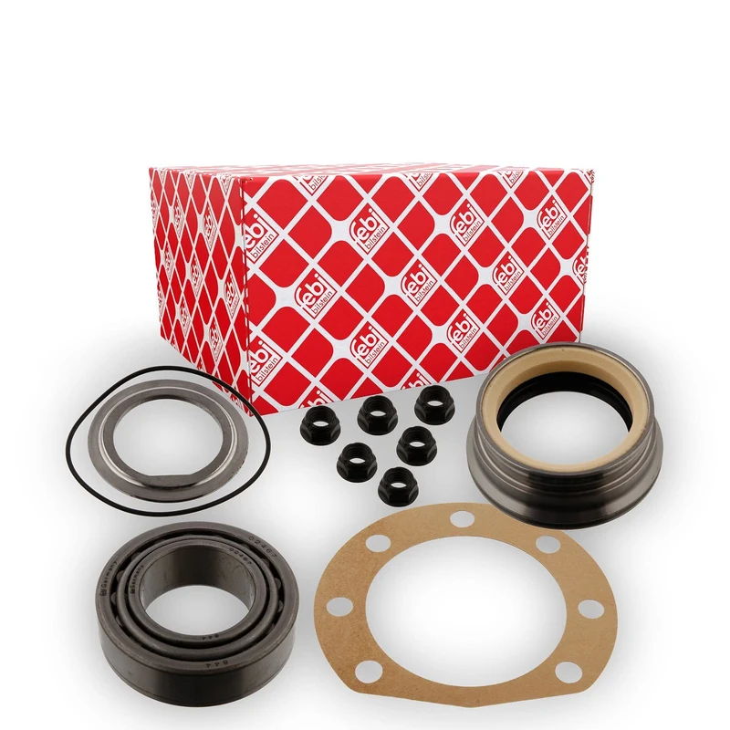 febi bilstein 01063 Wheel Bearing Kit with shaft seal, gaskets and nuts, pack of one