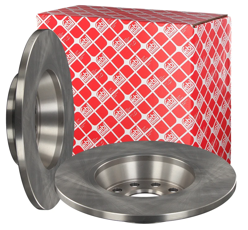 febi bilstein 06260 Brake Disc Set (2 Brake Disc) rear, full, No. of Holes 4