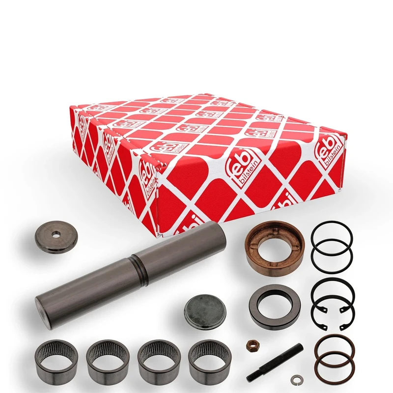 febi bilstein 08511 King Pin Set with thrust bearing, single set, pack of one