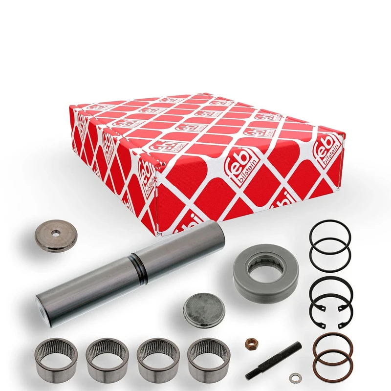 febi bilstein 08520 King Pin Set with thrust bearing, single set, pack of one