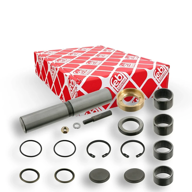 febi bilstein 08526 King Pin Set with thrust bearing, single set, pack of one