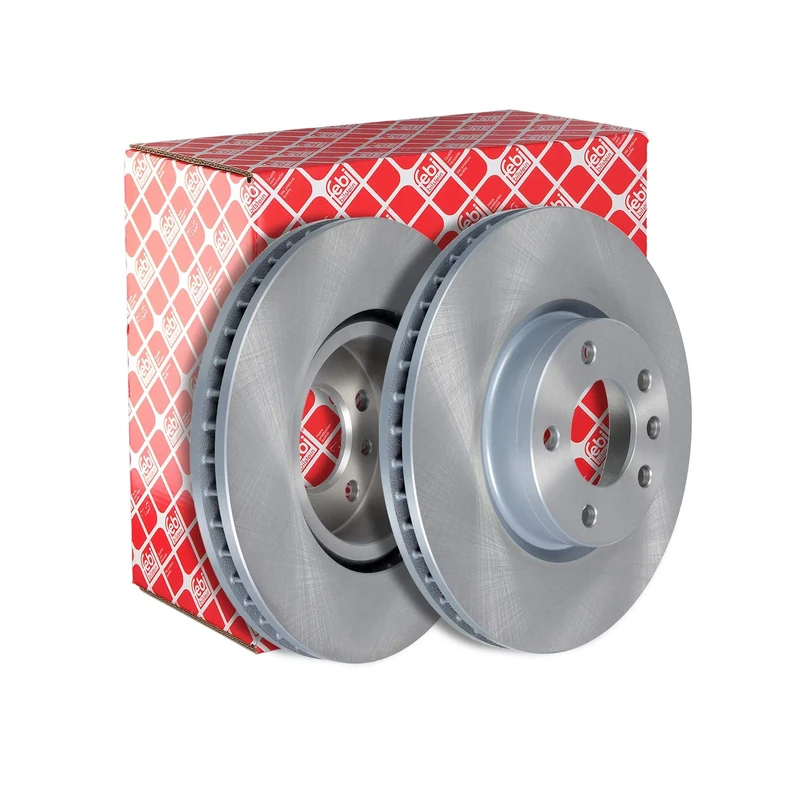 febi bilstein 04848 Brake Disc Set (2 Brake Disc) front, internally ventilated, No. of Holes 5