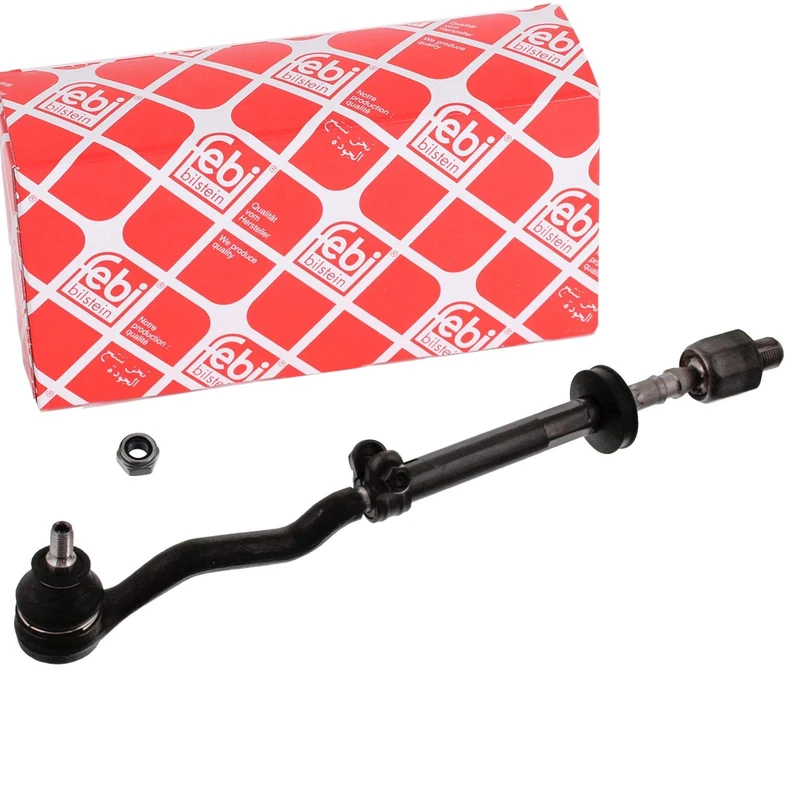 febi bilstein 08572 Tie Rod with end fitting and lock nut, pack of one