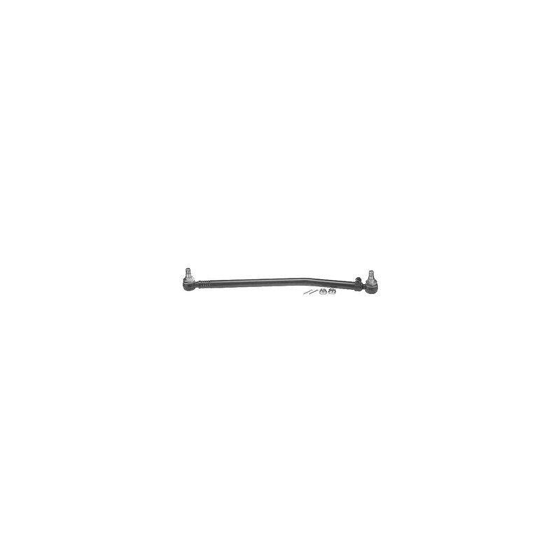 febi bilstein 09868 Drag Link with castle nuts and cotter pins, from steering gear to 1st front axle, pack of one