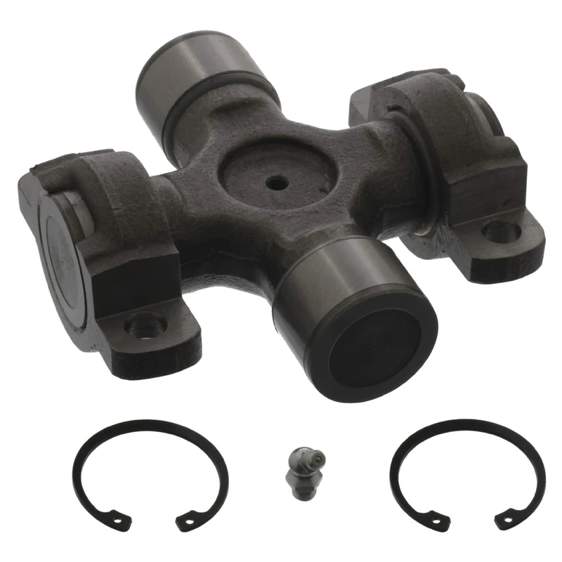 febi bilstein 09893 Universal Joint for propshaft, with grease nipple, pack of one