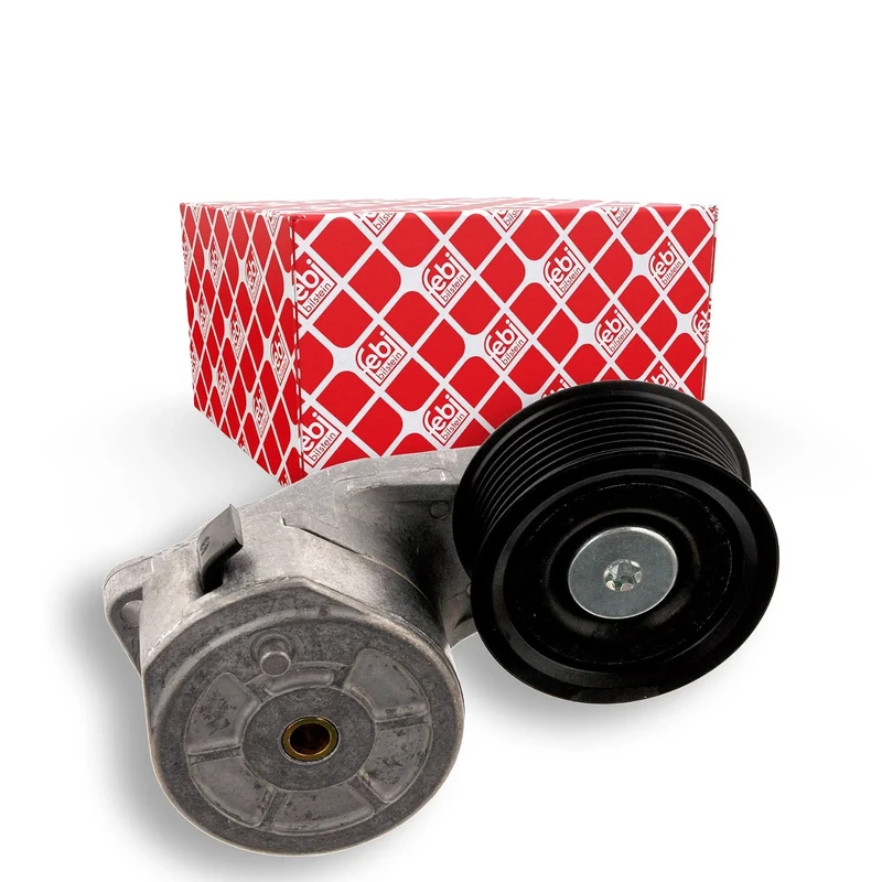 febi bilstein 18529 Tensioner Assembly for auxiliary belt, pack of one