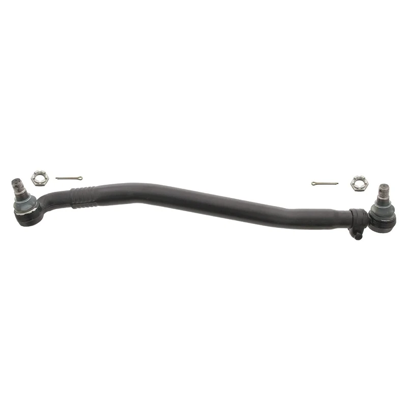 febi bilstein 09961 Drag Link with castle nuts and cotter pins, from steering gear to 1st front axle, pack of one
