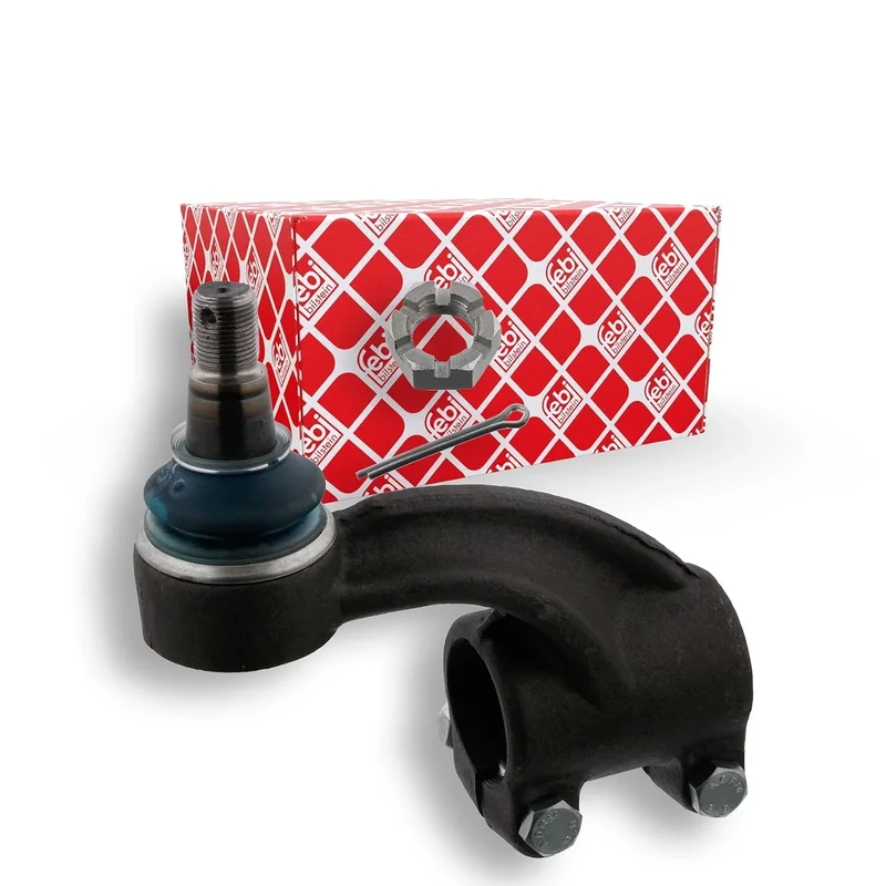 febi bilstein 01909 Tie Rod End with castle nut and cotter pin, pack of one