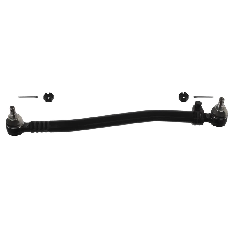 febi bilstein 06578 Drag Link with castle nuts and cotter pins, from steering gear to 1st front axle, pack of one