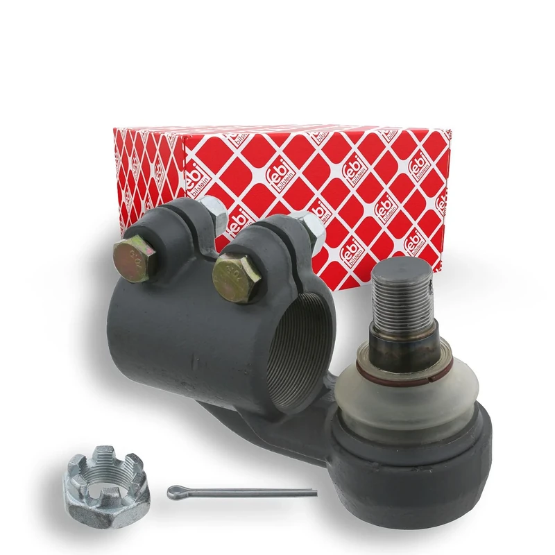 febi bilstein 19133 Tie Rod End with castle nut and cotter pin, pack of one