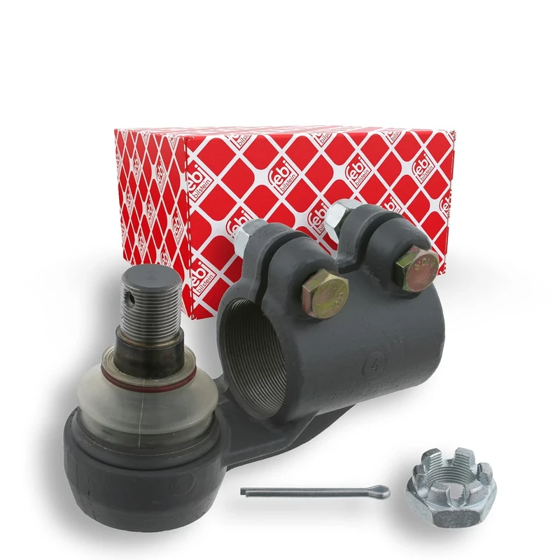 febi bilstein 19134 Tie Rod End with castle nut and cotter pin, pack of one