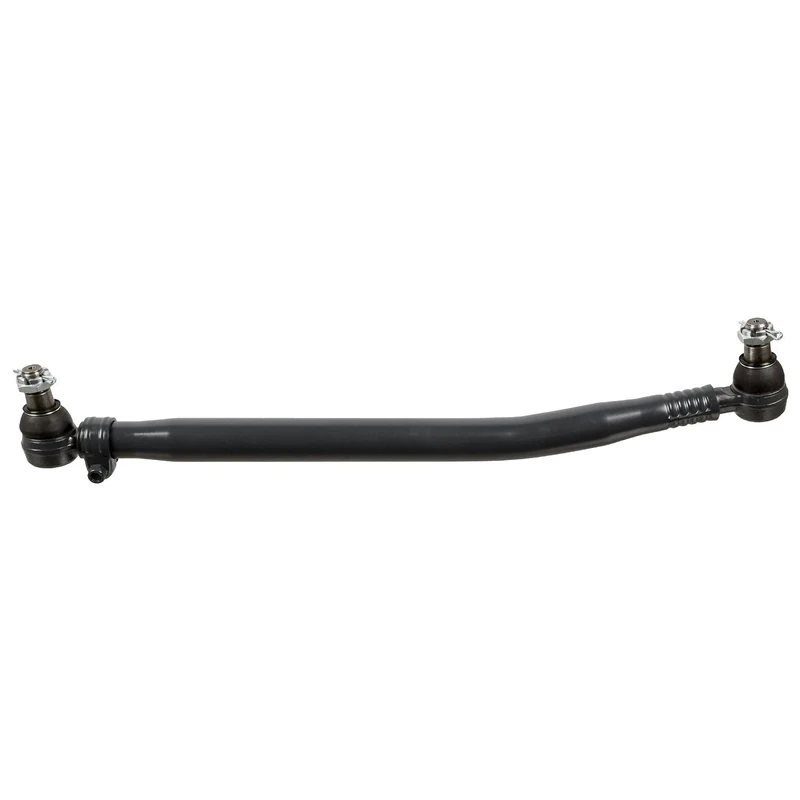 febi bilstein 18629 Drag Link with castle nuts and cotter pins, from steering gear to 1st front axle, pack of one